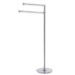 Towel Stand, StilHaus ME19-08, Chrome Free Standing Towel Stand